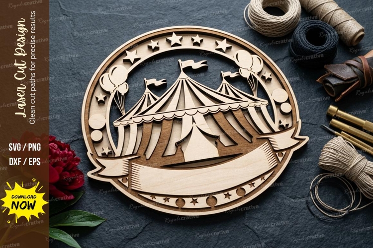 Circus Tent Svg