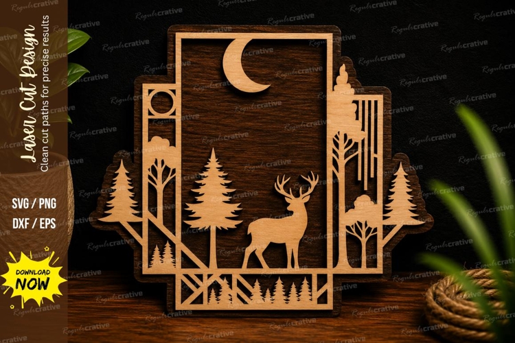 Laser Cut Shadow Box Image 5