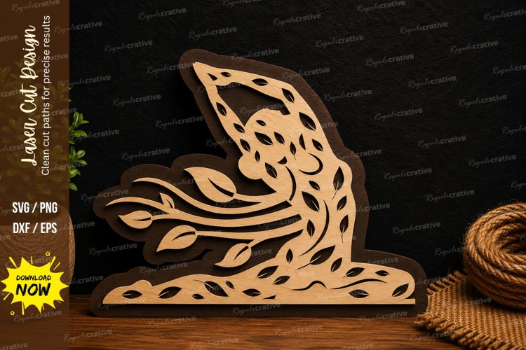 Leaping Dolphin Ocean Wave Laser Cut SVG File dolphin wave