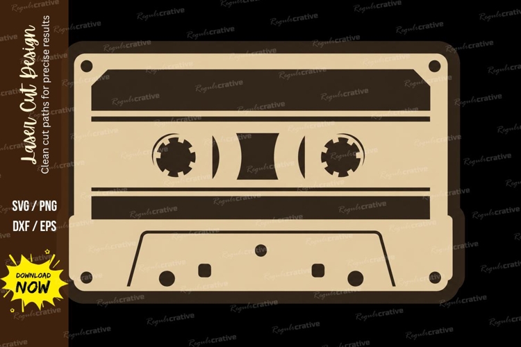 Vintage Cassette Tape Svg Image 15