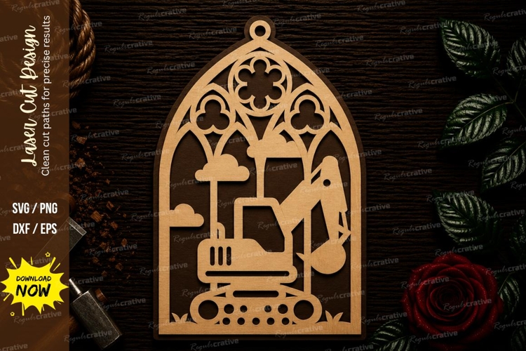 Gothic Kitchen Decor Frame Laser Cut SVG File gothic kitchen