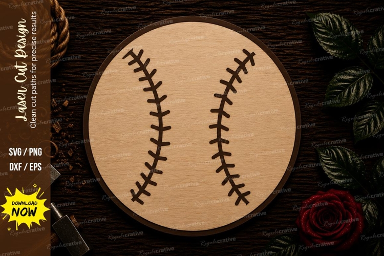 Baseball Flower Svg Image 20