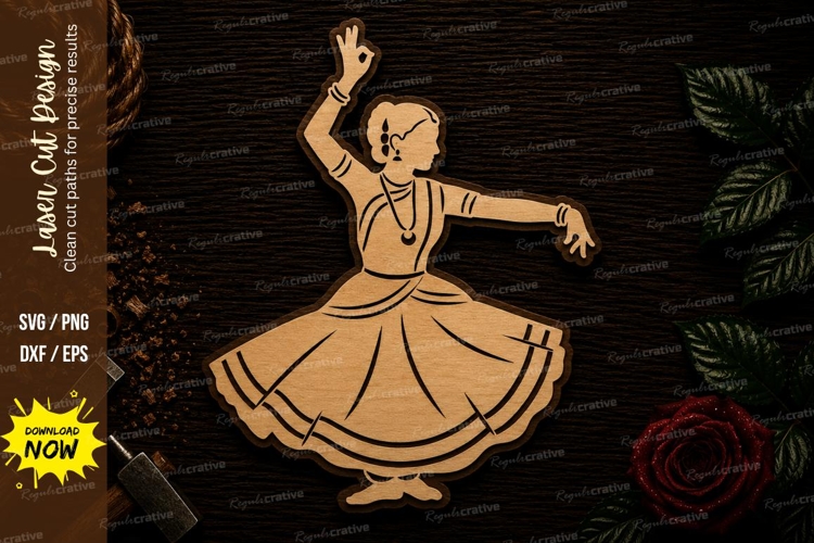 Whirling Dervish Dance Ornament Laser Cut SVG File whirling