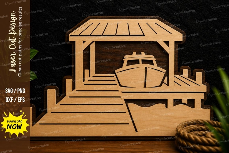 Fishing Boat Svg Image 6