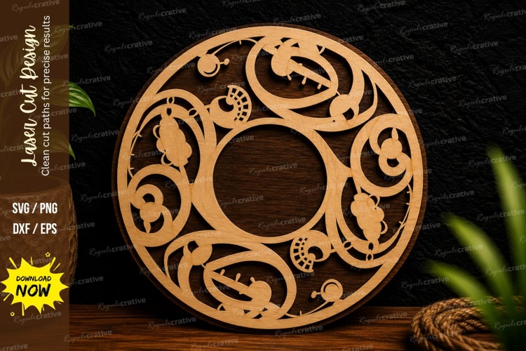 Floral Circle Svg Image 16