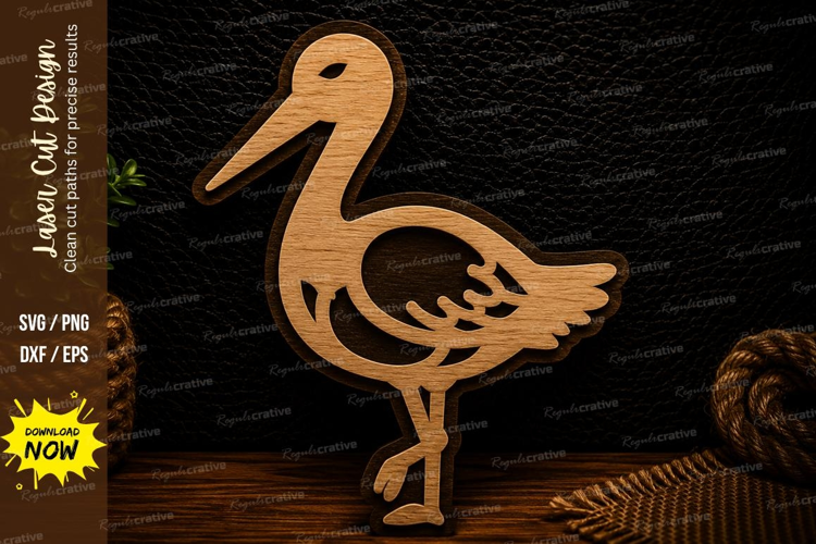 Standing Duck Laser Cut SVG Design duck svg, standing duck