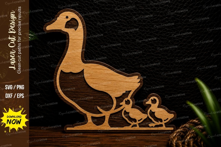 Duck Family Laser Cut SVG Design duck family svg, mother