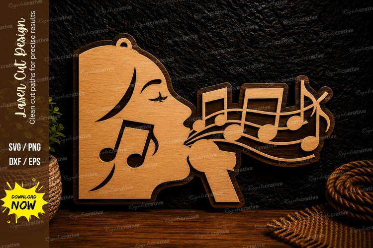 Music Notes Silhouette Image 22