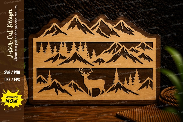 Deer Scene Silhouette Image 15