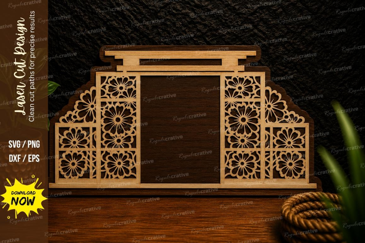 Ornamental Door Frame Laser Cut Svg Design ornamental door