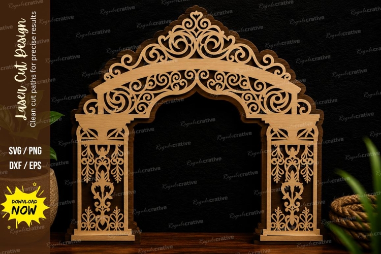 Decorative Wedding Arch Laser Cut Svg Design wedding arch