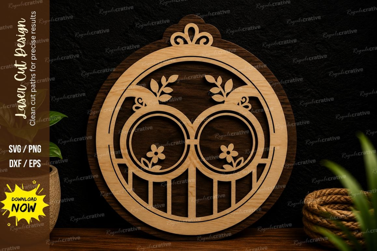 Love Birds Ornament Laser Cut Svg Design love birds svg, bir
