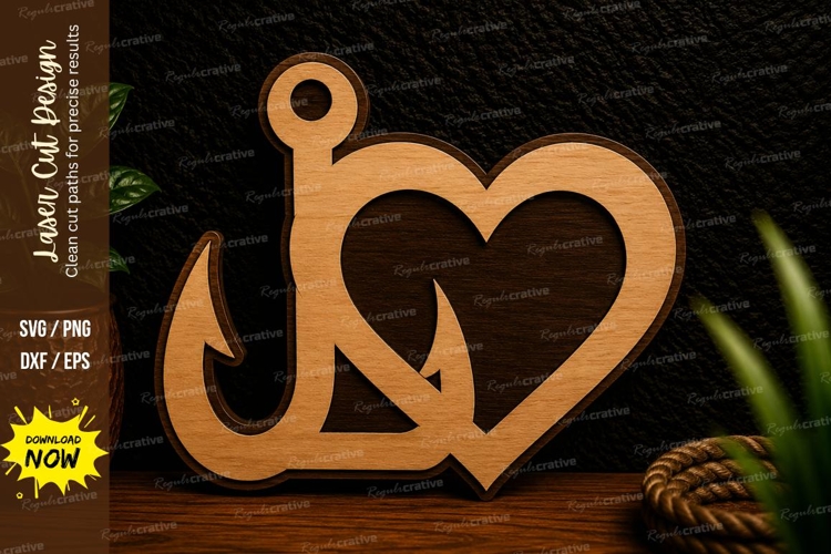 Heart Anchor Svg Image 8