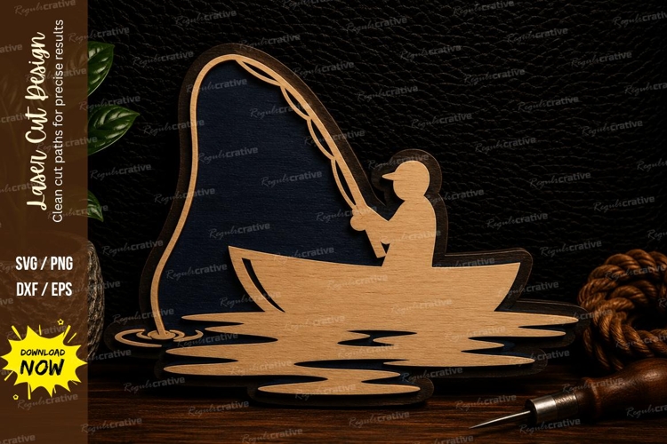 Fishing Boat Silhouette Image 11