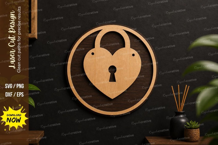 Heart Lock Svg