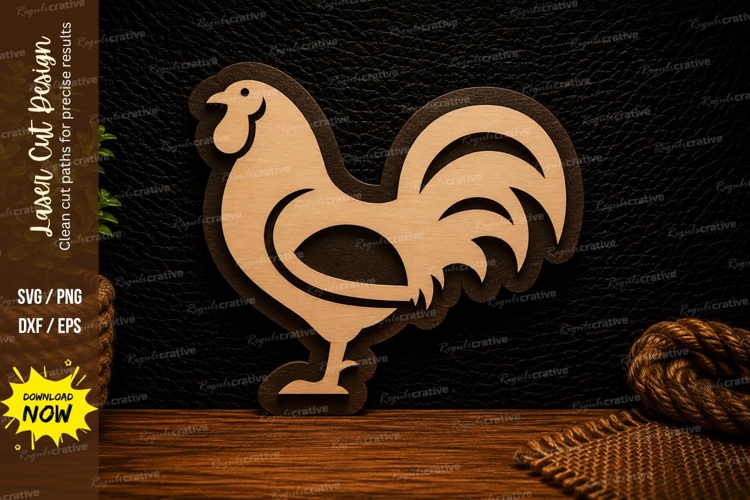 Rooster Silhouette Image 23