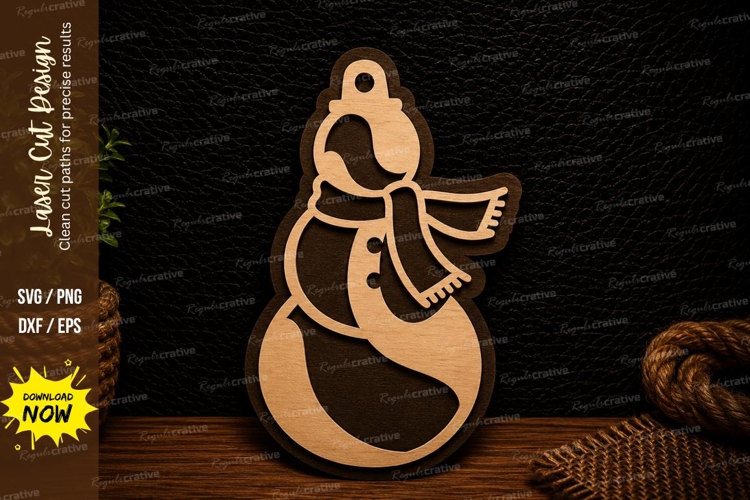 Laser Cut Christmas Ornament Image 7