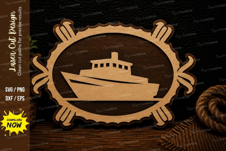 Fishing Boat Svg Image 17