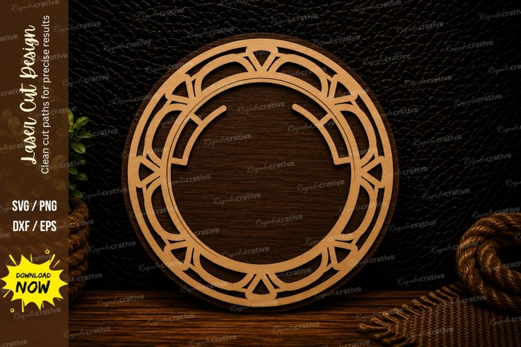 Round Monogram Svg Image 16
