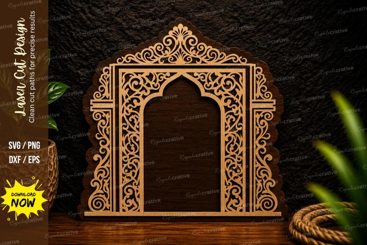 Ornate Archway Frame Laser Cut Svg Design ornate archway svg