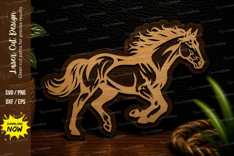 Wild Stallion Laser Cut Svg Design wild stallion svg, runnin