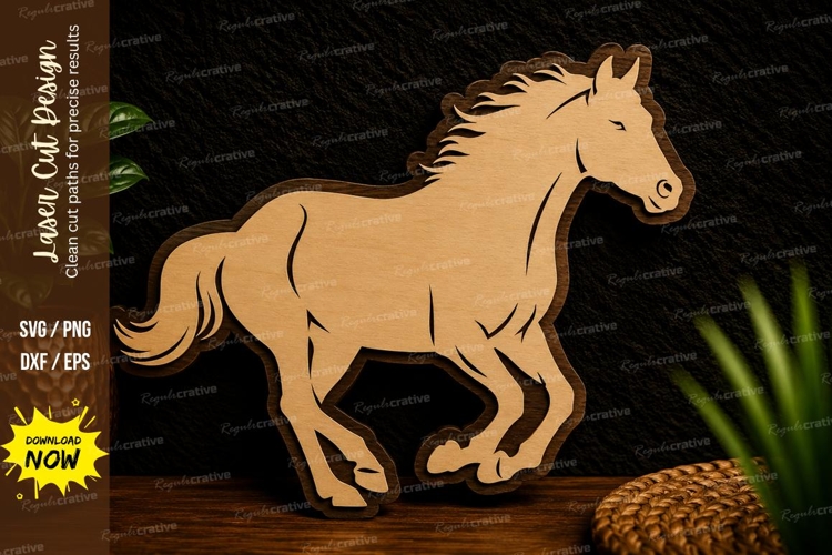 Majestic Horse Silhouette Laser Cut Svg Design majestic hors