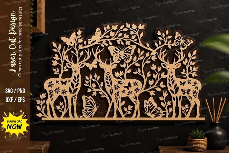Deer Scene Silhouette Image 15
