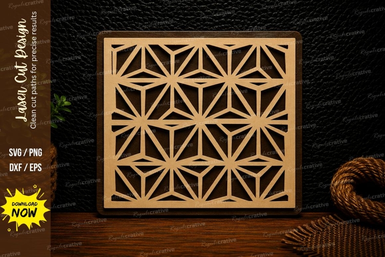 Geometric Lattice Panel Laser Cut Svg Design geometric panel