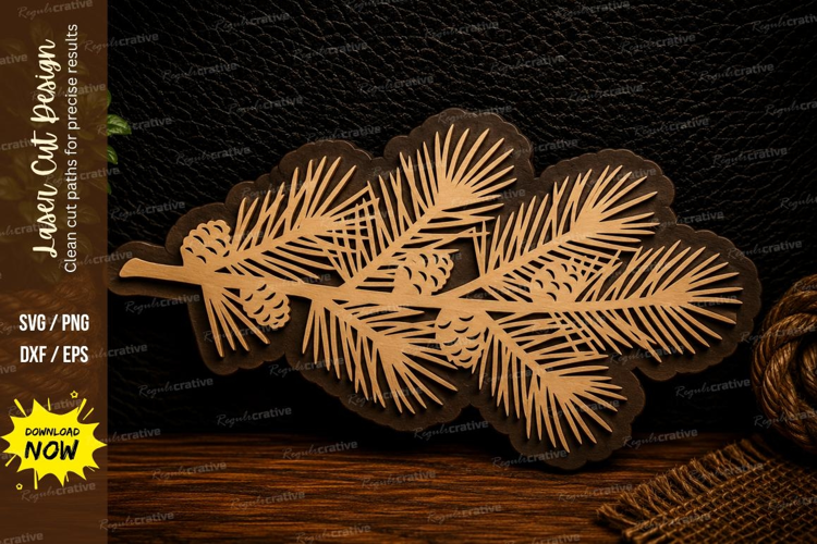Pinecone Wreath Laser Cut Svg Design pinecone wreath svg