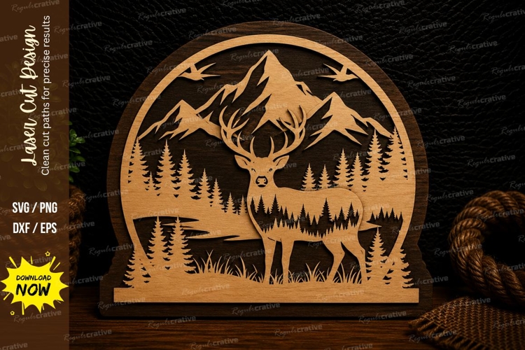 Stag Svg Image 9