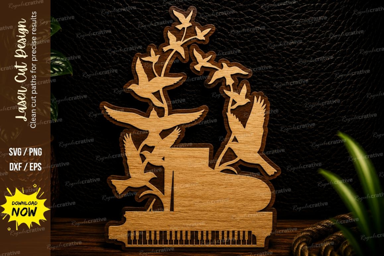 Yoga Meditation Nature Scene Laser Cut SVG Design yoga medit