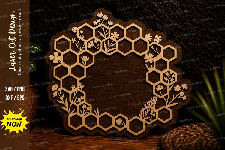 Bee Monogram Svg Image 13