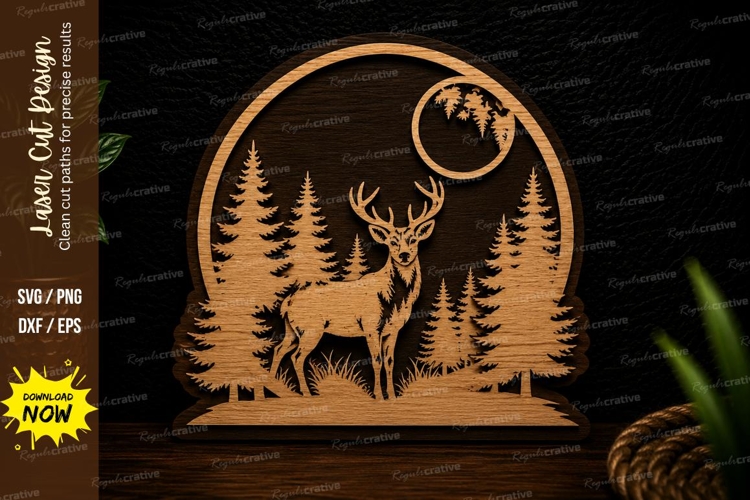 Stag Svg Image 6