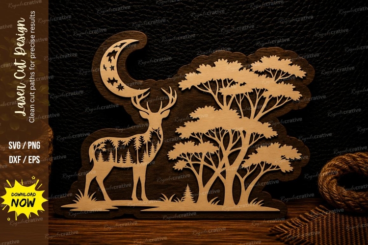 Stag Svg Image 3