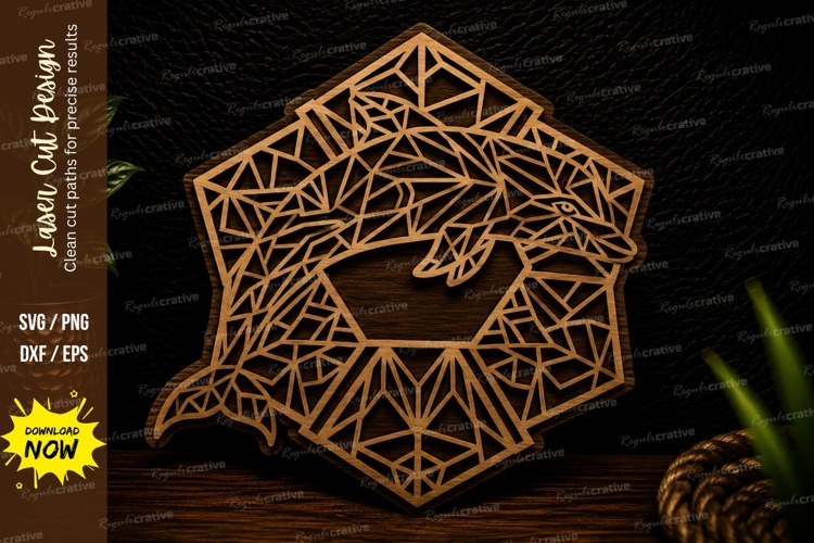 Geometric Horse Head Laser Cut SVG Design horse head svg, ge