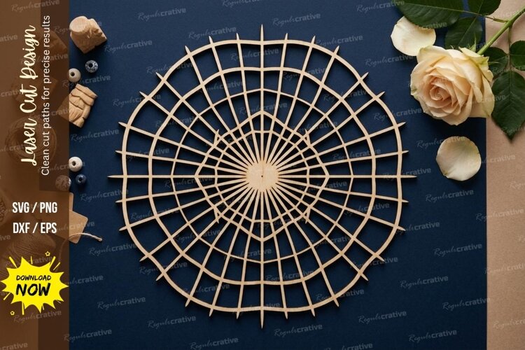 Tribal Mandala Laser Cut SVG laser cut svg, tribal mandala example image 1