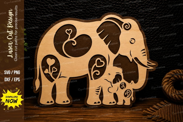 Elephant Mandala Svg Image 23