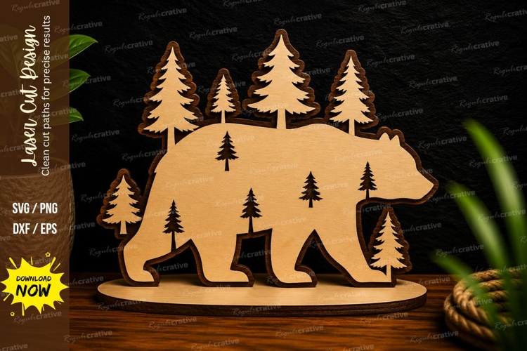 Forest Mountain Silhouette Image 10