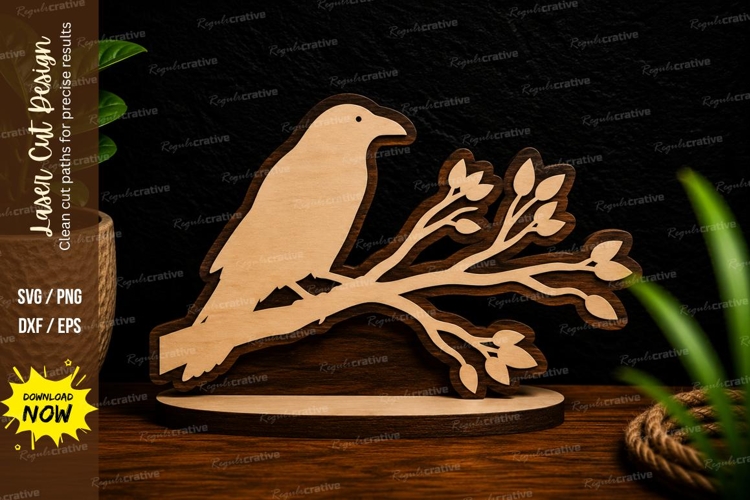 Branch Bird Silhouette Image 7
