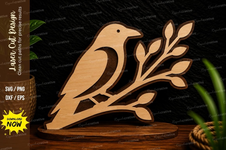 Branch Bird Silhouette Image 23