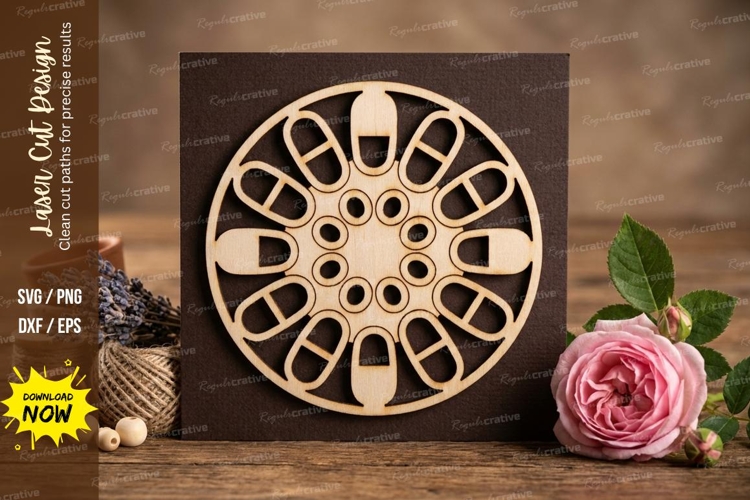 Flower Circle Svg Image 4