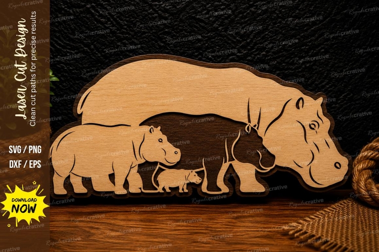 Hippo Svg Image 24