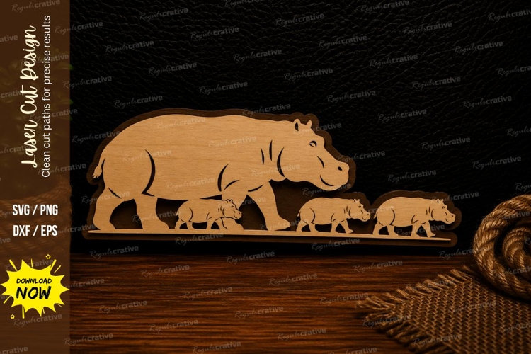 Hippo Svg Image 2