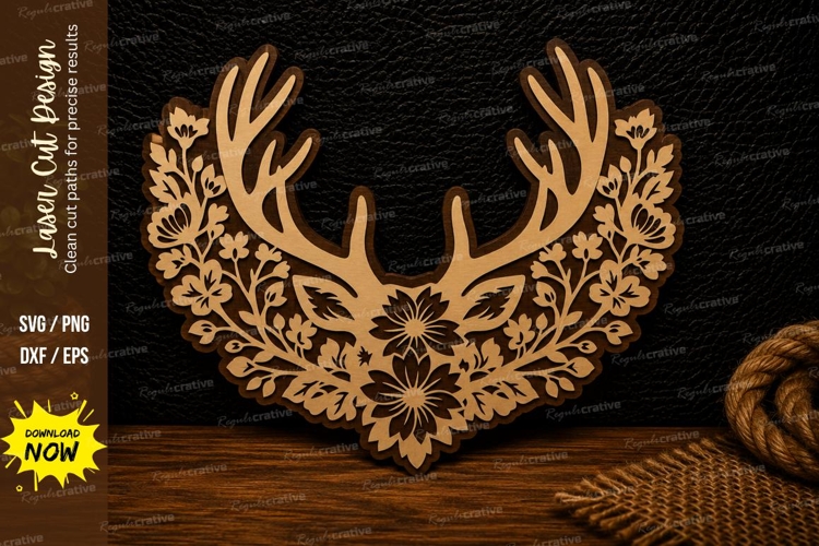 Deer Antler Svg Image 8