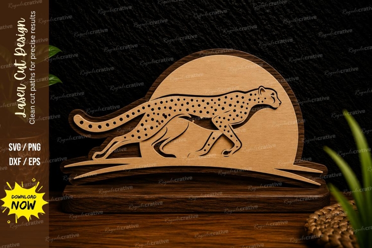Cheetah Silhouette Image 6