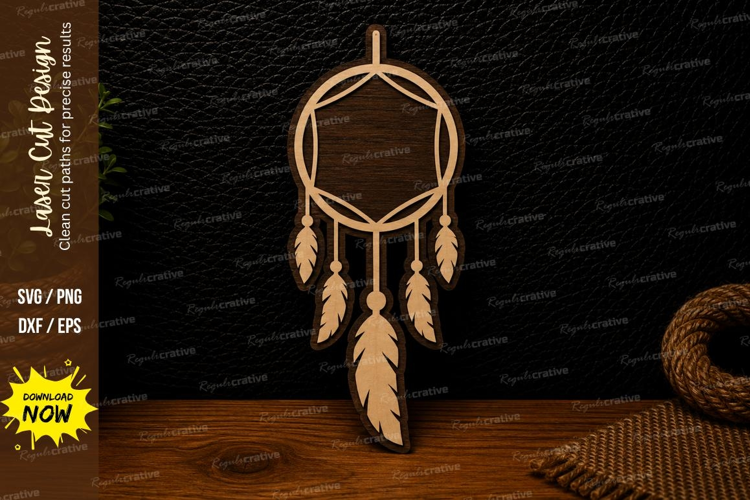 Minimal Dreamcatcher Laser Cut SVG Design minimal dreamcatch