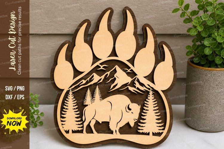 Bear Paw Svg Image 19