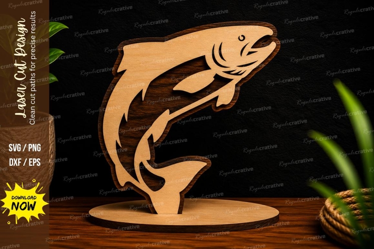 Jumping Koi Fish Laser Cut SVG Design koi fish svg, jumping