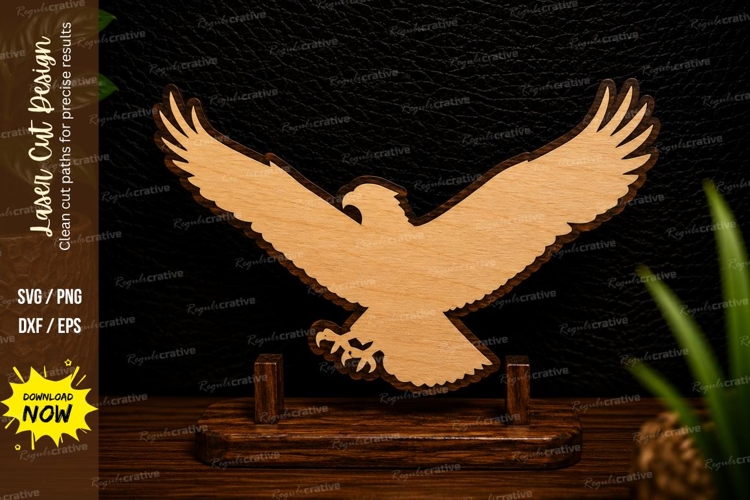 Flying Eagle Silhouette Image 11