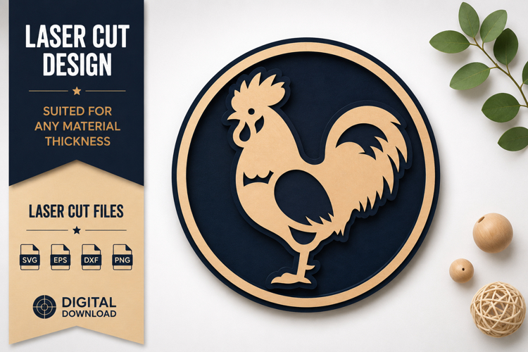 Rooster Silhouette Image 20